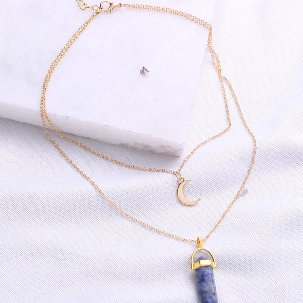 5 for $20!!! moon pendant necklace